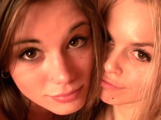 Little Caprice and Sabrina Blonde fooling aroun nude in sauna