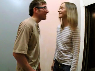 One favourable guy gaping hard charming breasty blonde playgirl at work